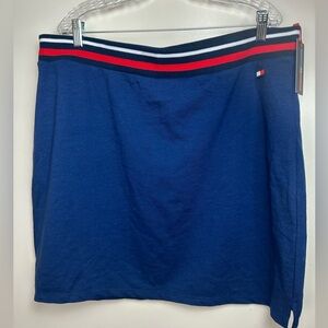 Tommy Hilfiger Sport Blue Striped Waistband Tennis Inspired Mini Skirt NWT 3X